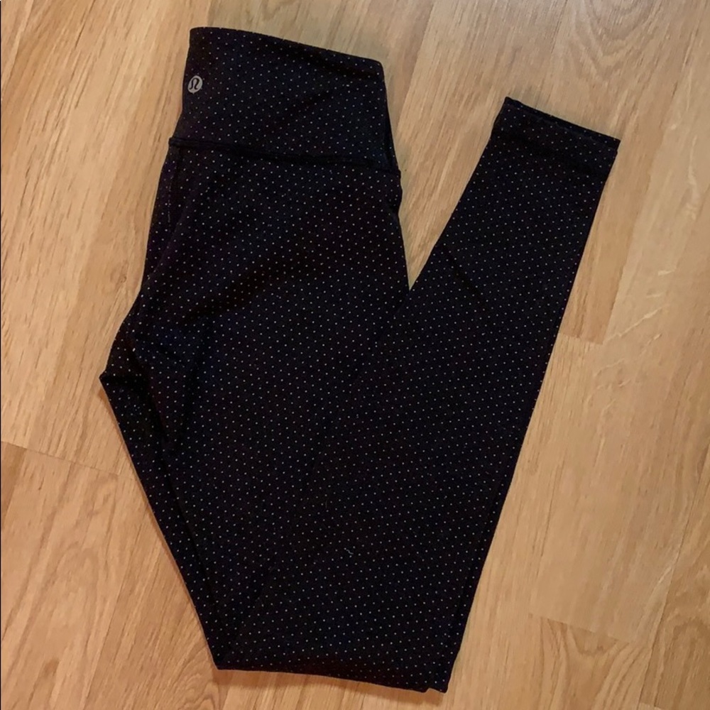 Lululemon Polka Dot leggings size 4 - Picture 2 of 2